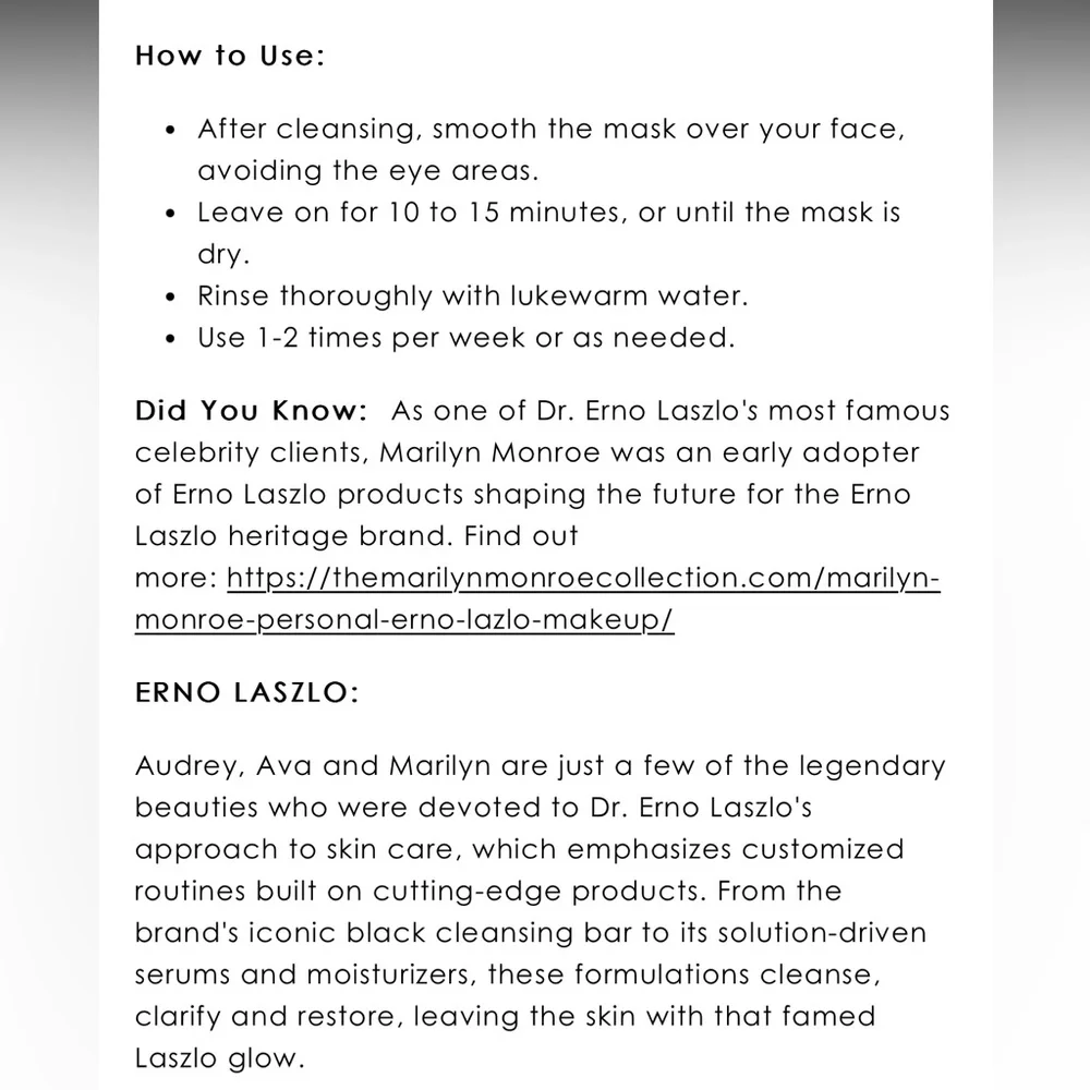 🖤🆕🖤 Erno Laszlo Pore Cleansing Clay Mask - Picture 8 of 9